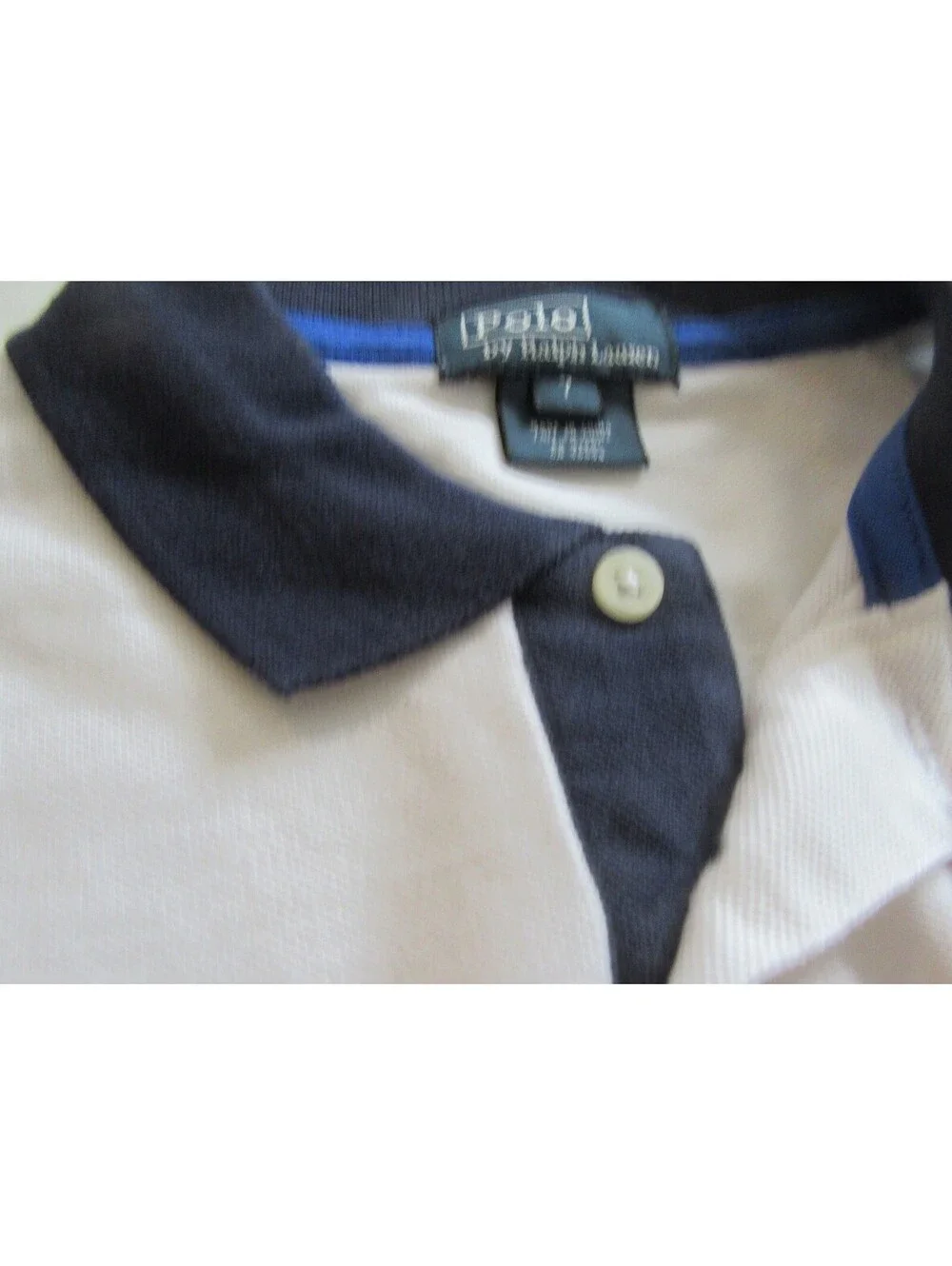 Polo Ralph Lauren Boys Big Pony w Indian Head Short Sleeve Shirt White Size 7